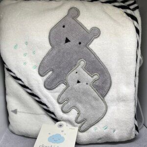 Cloud island Baby Hooded Towel  (1 Count)